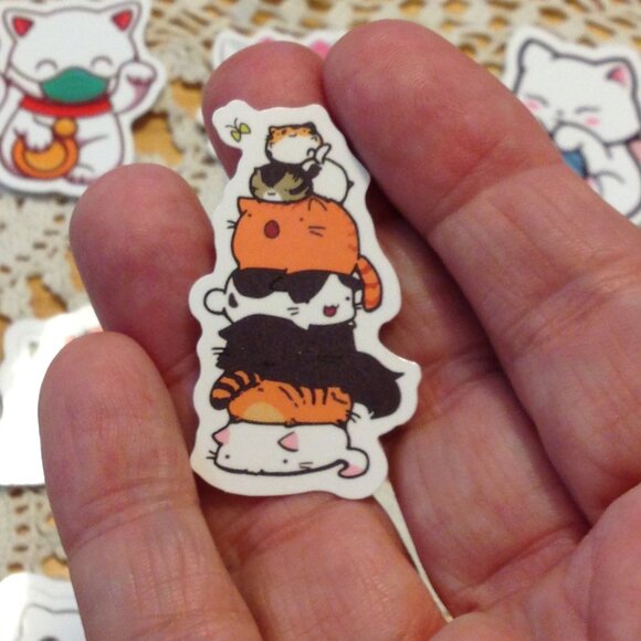 Cat Stickers for cellphones, laptops, lockers, crafting, scrapbooks - Picture 5 of 6